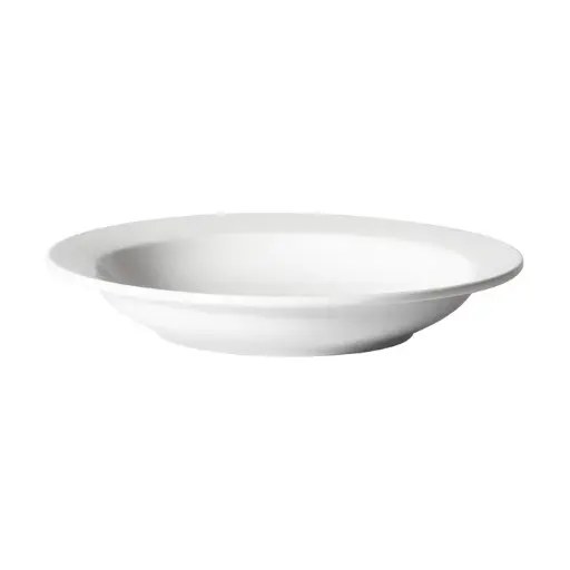 [BPB-2211RE] Birkhall Pasta Bowl with Rolled Edge, 22 oz, 11" dia, White Porcelain, 12 Pieces/Case