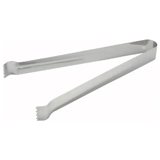  Pom Tongs, Satin Finish Stainless Steel
