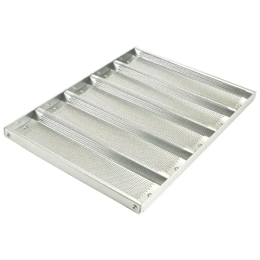 [ABPN-5H] 6-Channel Perforated Non-Stick Baguette Pan