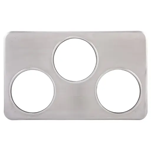 [ADP-666] Adaptor Plate, Three 6-3/8" Holes, Stainless Steel