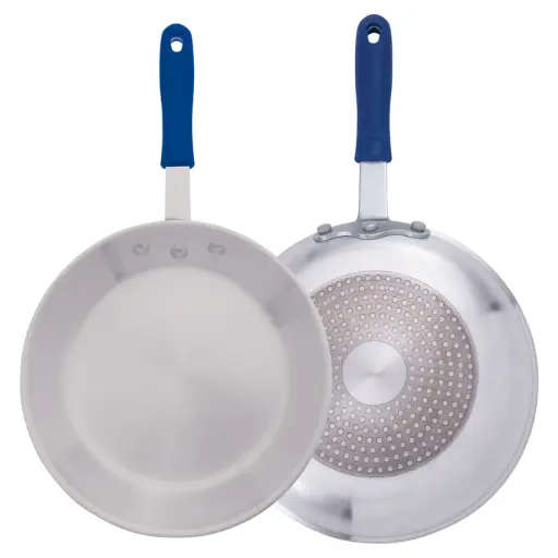 [AFPI-10H] Induction Ready Aluminum Fry Pan, Stainless Steel Bottom, Natural Finish - 10" Dia