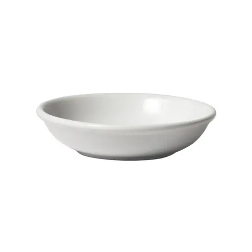 [ASS-55] Soup Spoon, White Porcelain, 72 Pieces/Case
