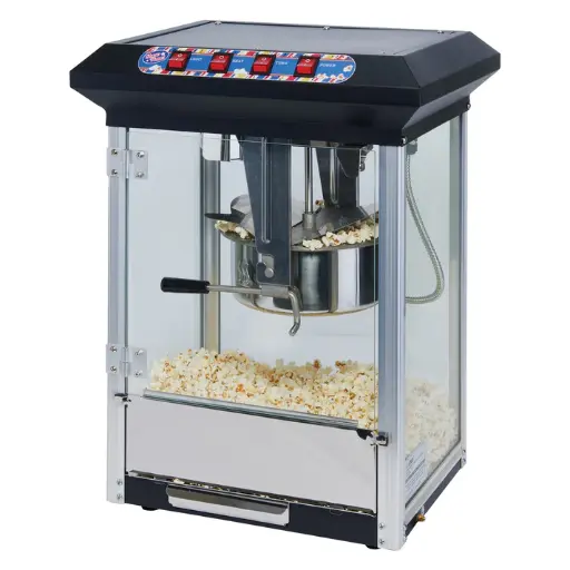 [POP-8B] Electric Popcorn Popper, Black - Show Time! 