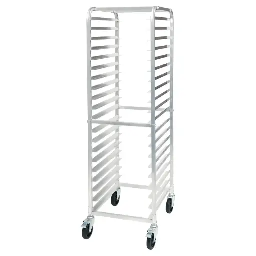 [ALRK-20BK] 20-Tier End-Load Sheet Pan Rack with Brakes - 3" Spacing