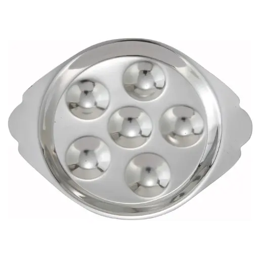 [SND-6] Snail Dish, Stainless Steel