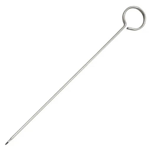 [SKO-8]  Oval Stainless Steel Skewers - 8"