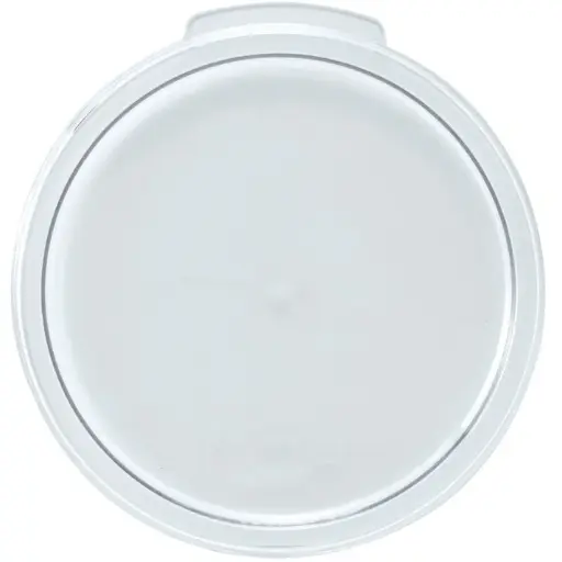 [PTRC-1C]  Cover for Round Storage Container, Translucent, Polypropylene - 1 Quart