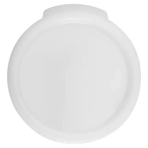 [PPRC-1222C] Cover for Round Storage Container, White, Polypropylene - 12 | 18 | 22 Quart