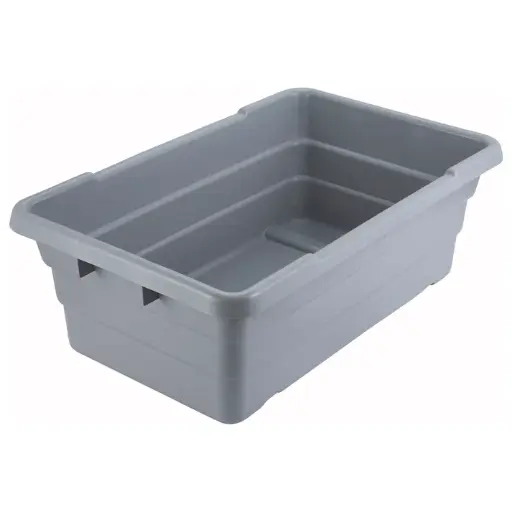 [PL-8] Nesting Polypropylene Lug Box, Gray