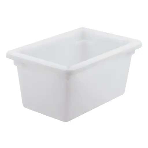 [PFHW-9]  Food Storage Box, White Polypropylene - Half, 9"