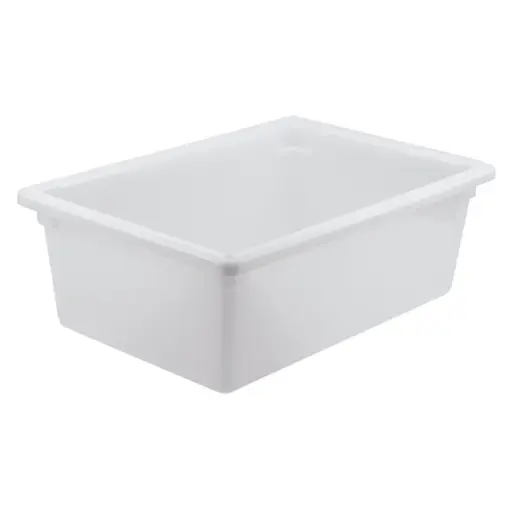 [PFFW-9] Food Storage Box, White Polypropylene - Full, 9"