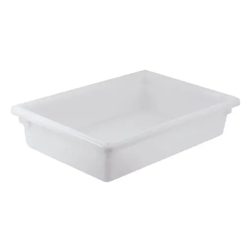[PFFW-6] Food Storage Box, White Polypropylene - Full, 6"