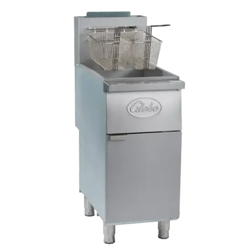 [GFF35G] Globe Natural Gas 35-40 lb Stainless Steel Steel Floor Fryer 