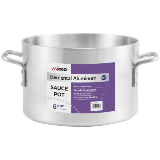[ASHP-26] Elemental Aluminum Sauce Pot, 6mm - 26 Quart