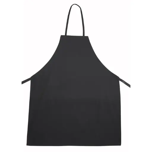 [BA-3226BK] Full-Length Bib Apron - Black 