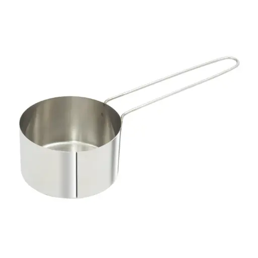 [MCPL-150C] Stainless Steel Measuring Cup with 6" Long Loop Handle, 1-1/2 Cup