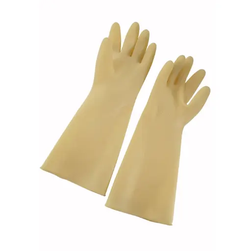 [NLG-916] Natural Latex Gloves - Medium, Yellow