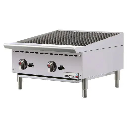 [NGCB-24R] Spectrum Gas Charbroiler, 24" Wide, Natural / LP