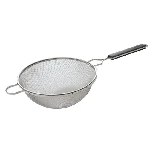 [MSTP-10DF] 10-1/4" Double Fine Mesh Strainer with Plastic Handle