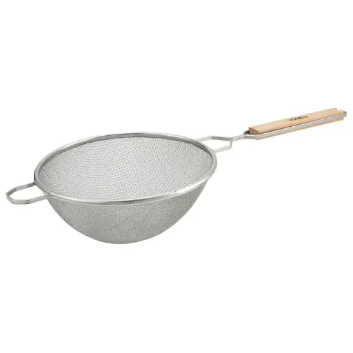 [MS2K-10D] Fine Mesh Strainer, Stainless Steel - Double, 10-1/2"