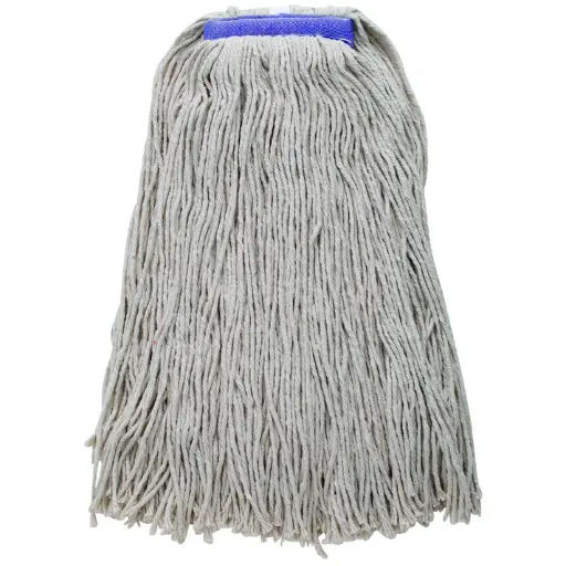 [MOP-32WC] Economy Cotton-Poly Blend Cut-End Wet Mop Head - White - 32oz/800g