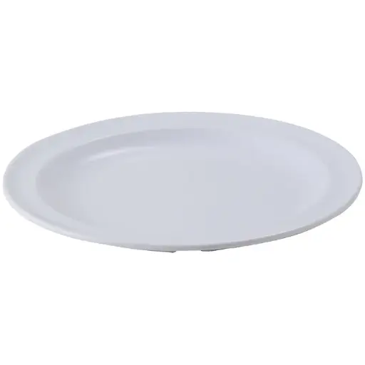 [MMPR-9W]  Melamine 9" Round Plates - White