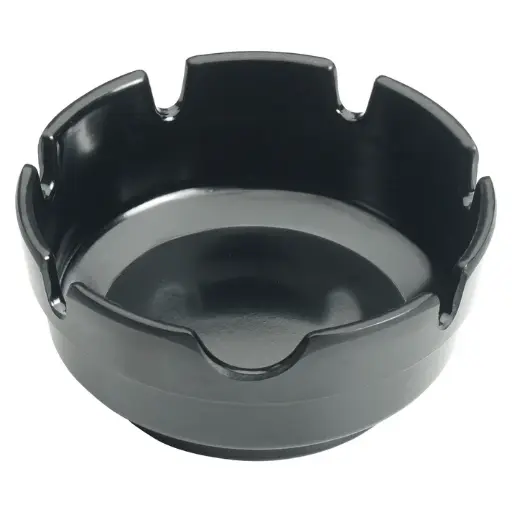 [MAS-4K] Plastic Stackable Ashtray - Black