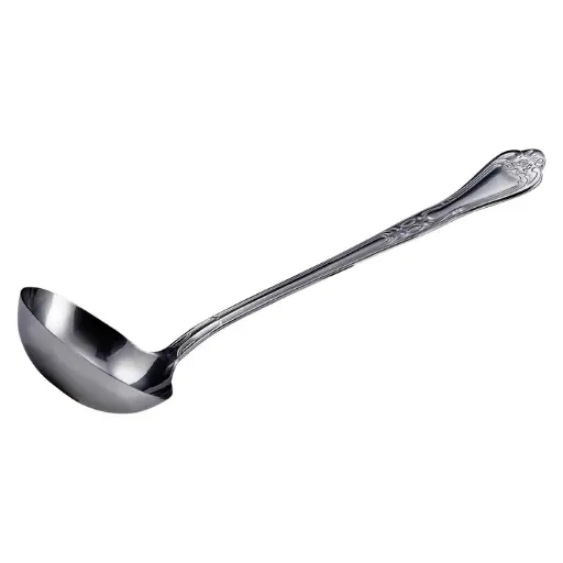 [LE-4] 13" Gravy & Soup Ladle, 4 Ounce, Stainless Steel
