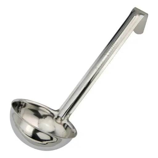 [LDI-40SH] One-Piece Stainless Steel Ladle with 6" Handle - 4 oz