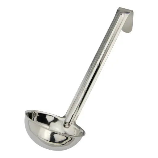 [LDI-30SH] One-Piece Stainless Steel Ladle with 6" Handle - 3 oz