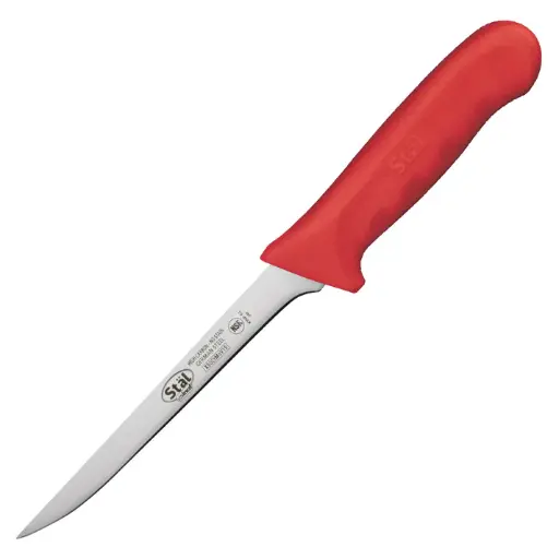 [KWP-61R] Stäl 6" Boning Knife, Narrow - Red