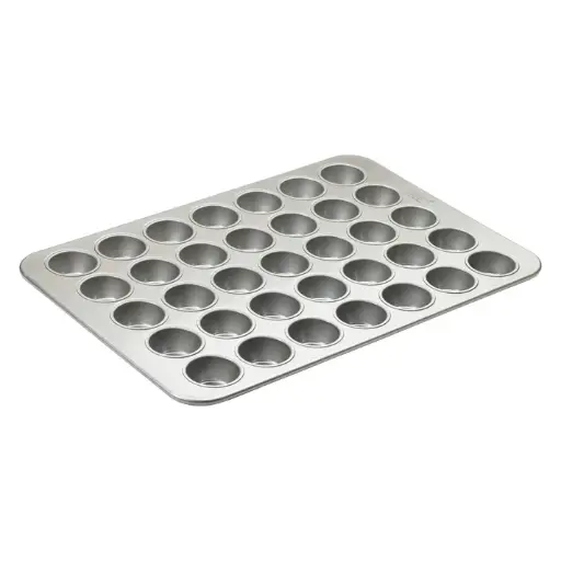 [HMF-35T] Glazed Aluminized Steel Steel Muffin Pans - 3.8 oz