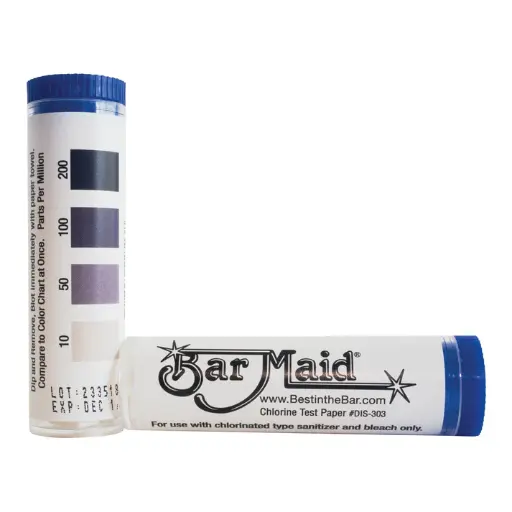 [DIS-303] Bar Maid Chlorine Strips in Vial