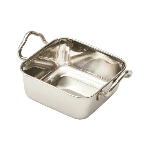 [DDSB-101S] Mini Roasting Pan, Stainless Steel - 4-1/2" Square