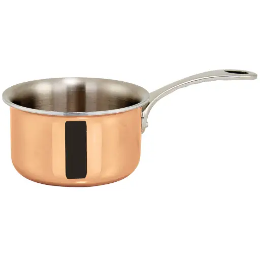 [DCSP-3C] Mini 3.5" Sauce Pan, Copper Plated, 11 oz