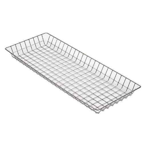 [DB-2610] Bagel / Pastry Basket, 26" x 10" x 2", Wire