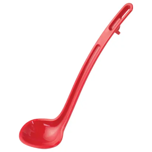 [CVLD-8R]  CURV One-Piece Dual Spout Ladle - Red, 8-1/2"