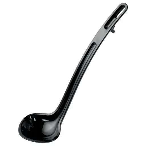 [CVLD-8K] CURV One-Piece Dual Spout Ladle - Black, 8-1/2"