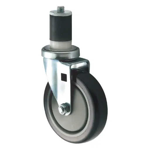  Workable Stem Caster Set, 5" Wheels