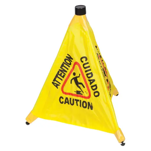 [CSF-4] Caution Sign, Pop-up Safety Cone