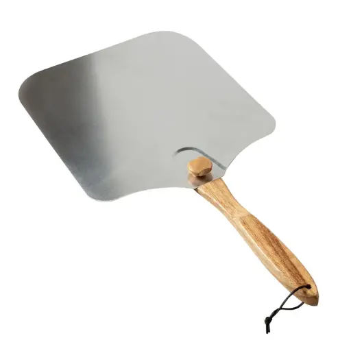 [KCH-08436] Old Stone Aluminum Pizza Peel with Folding Handle, 14" x 16"
