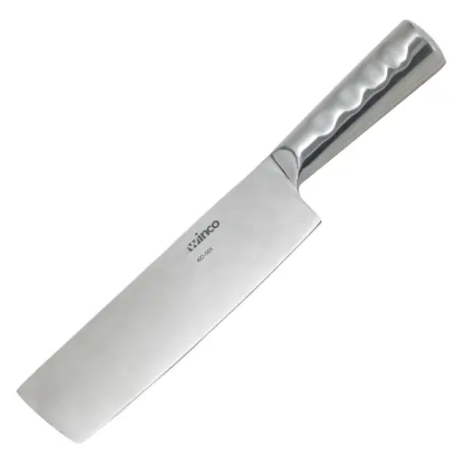 [KC-501] Chinese Cleaver with Stainless Steel Handle, 8" x 2-1/4" Blade