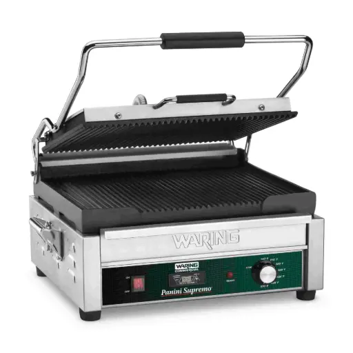 [WPG250TB] Waring Ribbed Panini Grill 
