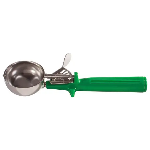 [ICOP-12] Winco Prime 18/8 Stainless Steel One-Piece Thumb Press Disher - 12
