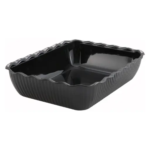 [CRK-13K] Deli Crock - 13 x 10 x 3, Black