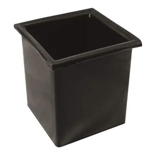 [CR-2401] Bar Maid, Bottle Well, Square, Black, Polyethylene