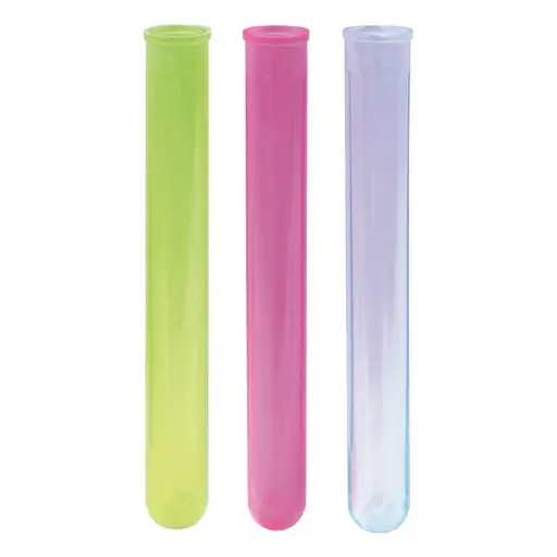 [CR-1620AC] Bar Maid Shooter Tubes, Assorted Neon, 100 Pieces/Pack