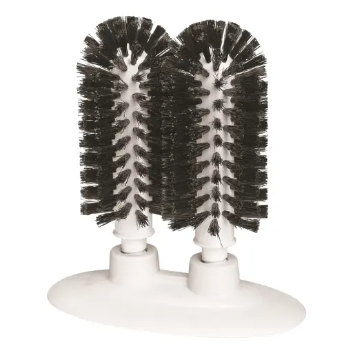 [GWM-200] Bar Maid 2 Brush Manual Glass Washer with Suction Cup Base