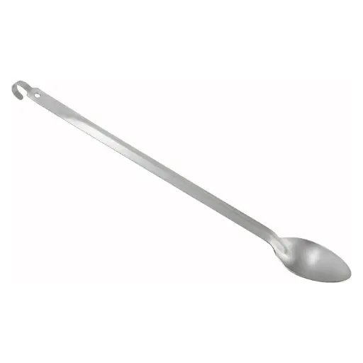 [BHKS-21] 21" Heavy-Duty Basting Spoon with Hook, 2mm - Solid