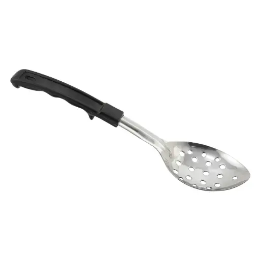 [BHPN-11] Winco Prime Basting Spoon with Stop-Hook ABS Handle - Perforated, 11"